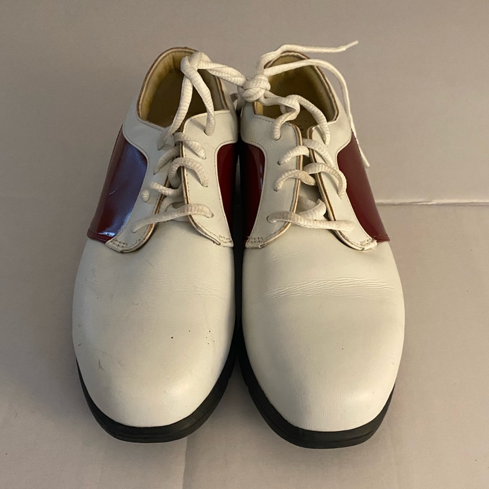 Nike Air Comfort Verdana Women’s Size 6.5 White Red Golf Shoes Rubber Spikes